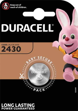 DURACELL Pile bouton lithium CR2430 - 1 pièce