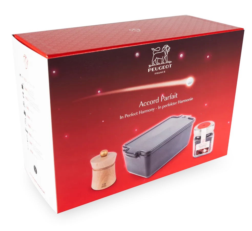 PSP PEUGEOT Set "Leberpastete" Pfeffermühle und Mischung + Terrine 60626