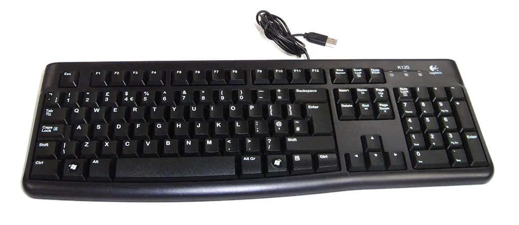 LOGITECH Tastatur K120 - AZERTY (BE) - Schwarz