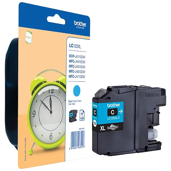 BROTHER Cartouche d'encre LC-125C XL - Cyan