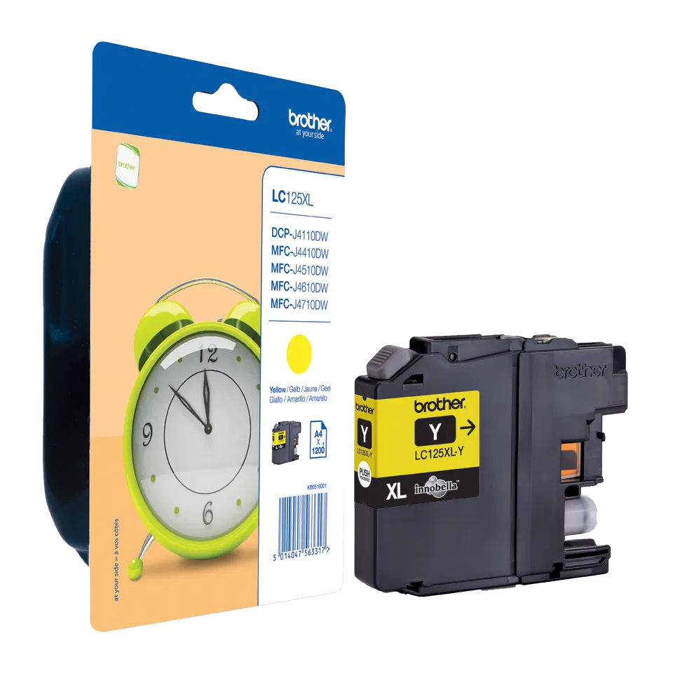 BROTHER Tintenpatrone LC-125Y XL - Gelbe