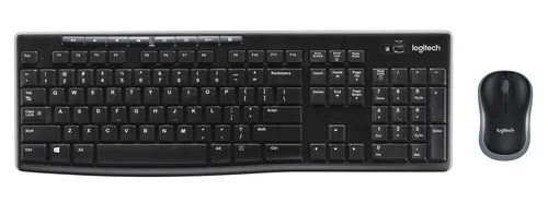 LOGITECH Keyboard + Mouse - Wireless - MK270 - QWERTZ (SF) - Black