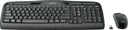 LOGITECH Tastatur + Maus MK330 - Kabellos - AZERTY (BE) - Schwarz