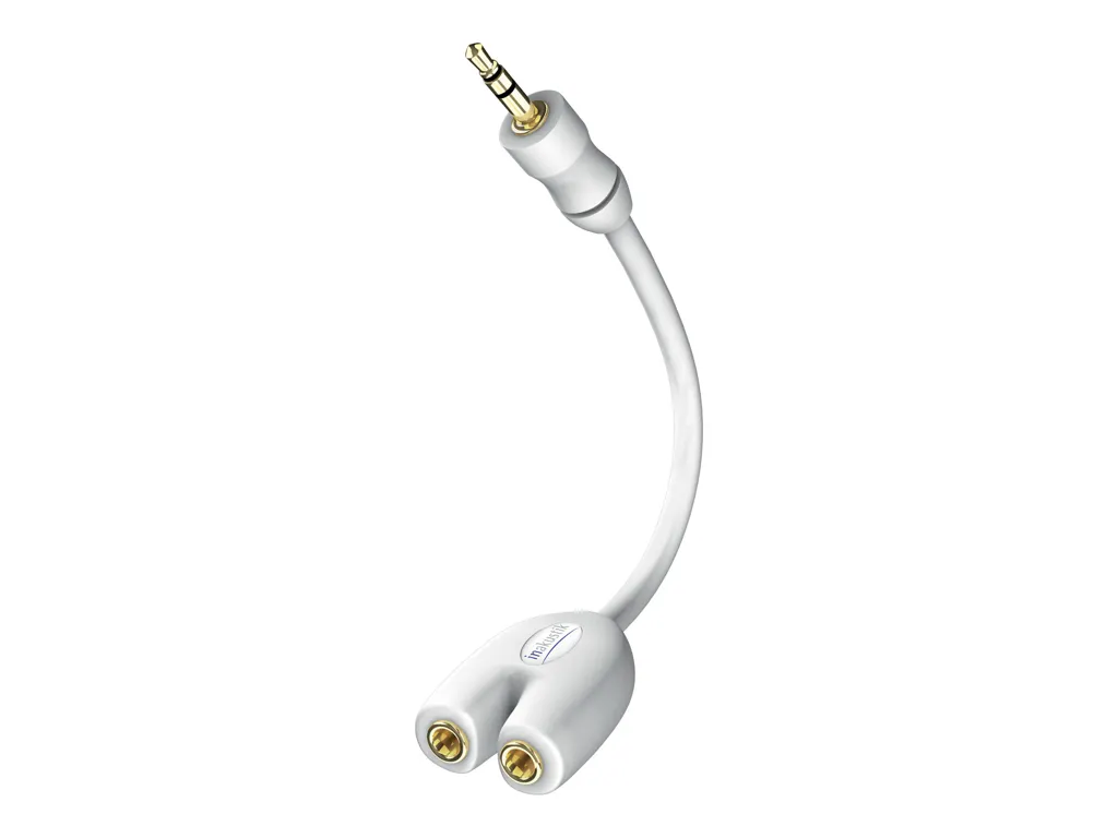 IN-AKUSTIK Inakustik 00310302 3,5mm 2 x 3,5 mm Weiß Adapter und Kabelconnector