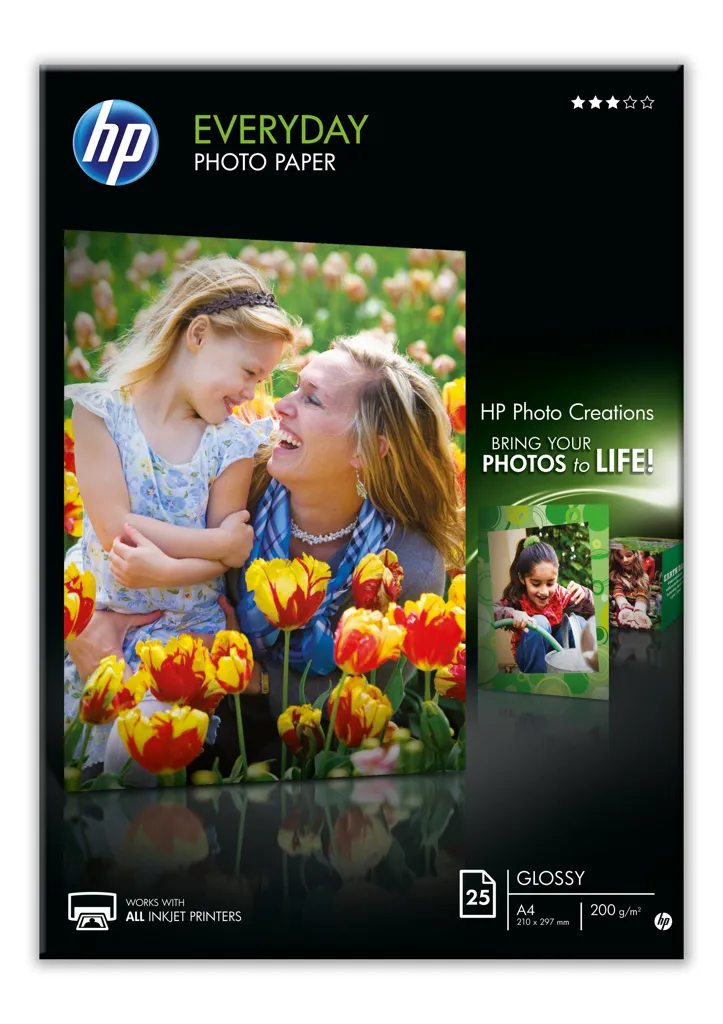 HP HP Fotopapier glänzend Everyday - 25 Blatt/A4/210 X 297 mm