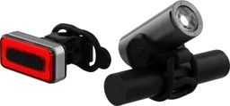 URBAN MOOV Pack 2 lumières vélo LED Nachladenable - Weiß et rouge
