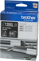 BROTHER Tintenpatrone LC-129BK XL - Schwarz