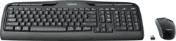 LOGITECH Tastatur + Maus MK330 - Kabellos - AZERTY (BE) - Schwarz