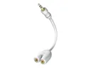 IN-AKUSTIK Inakustik 00310302 3,5mm 2 x 3,5 mm White Adapter et connecteur de Cables